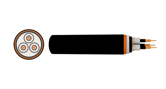 Medium Voltage MV Three Core Individual Screen Steel Wire Armoured (SWA) Cable to AS/NZS 1429.1