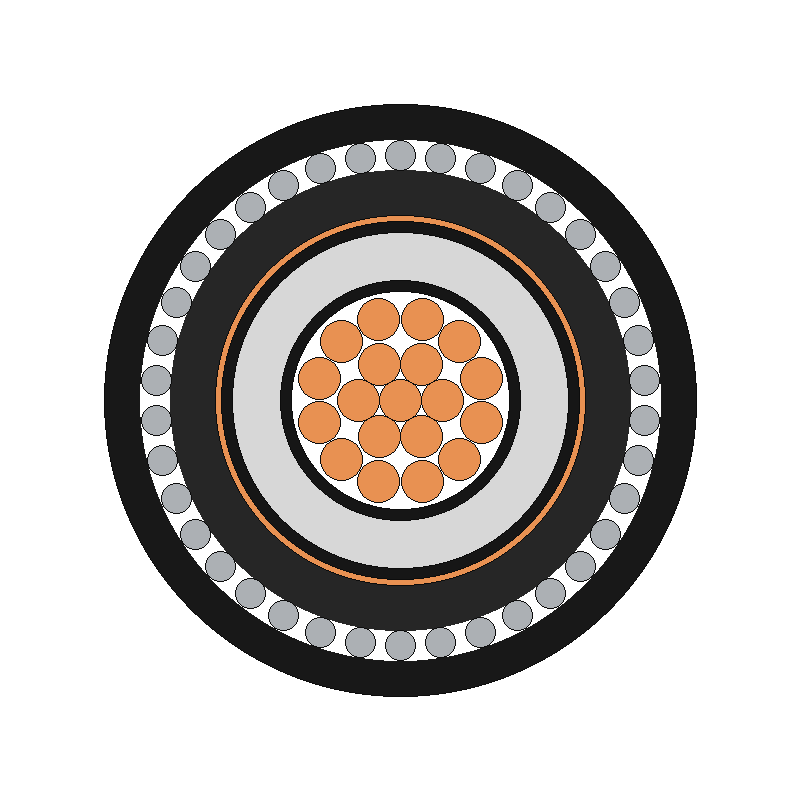 Medium Voltage Single Core Armored Cable N2XSRY/NA2XSRY(YJSV72/YJLSV72)